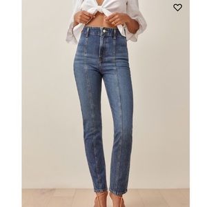 Reformation mid seam jeans